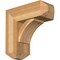 Ekena Millwork Thorton Craftsman Rough Sawn Bracket w/ Offset Brace, Western Red Cedar, 8"W x 20"D x 20"H BKT0806X20X20THR04RWR - alternate 1